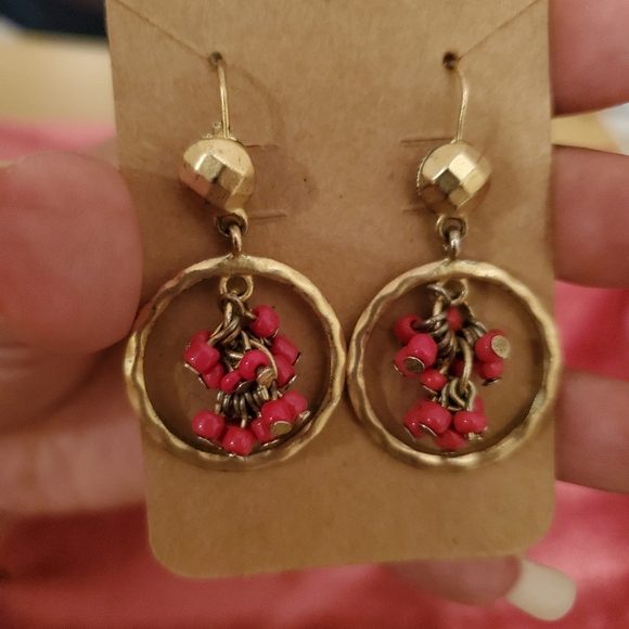 Vintage Gold Tone Boho Vibe Earrings - Picture 3 of 4